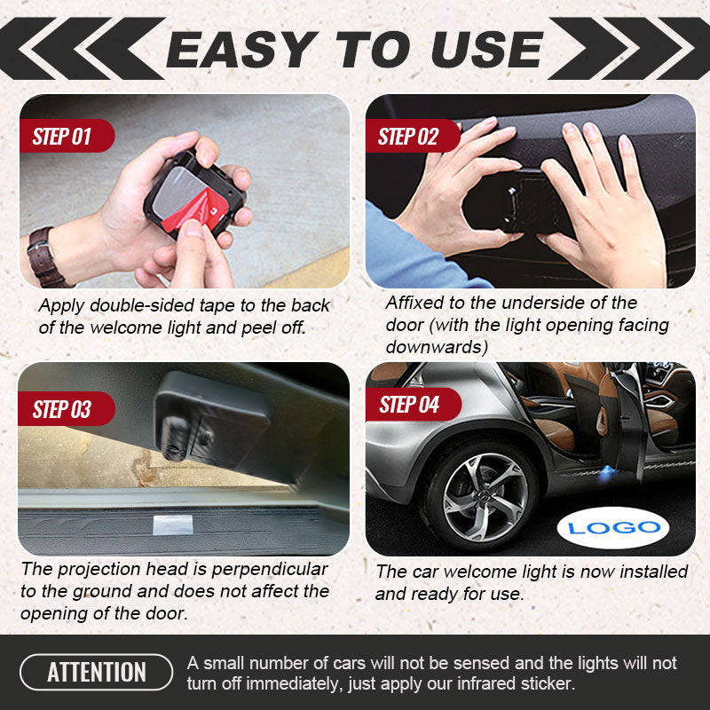 HD Auto Willkommen Licht(4pcs/1 Satz)